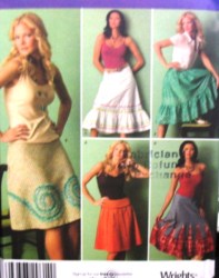 4235 LO RISER FLARE SKIRTS RUFFLE OR NOT PATTERN 6-20 2 SZS
